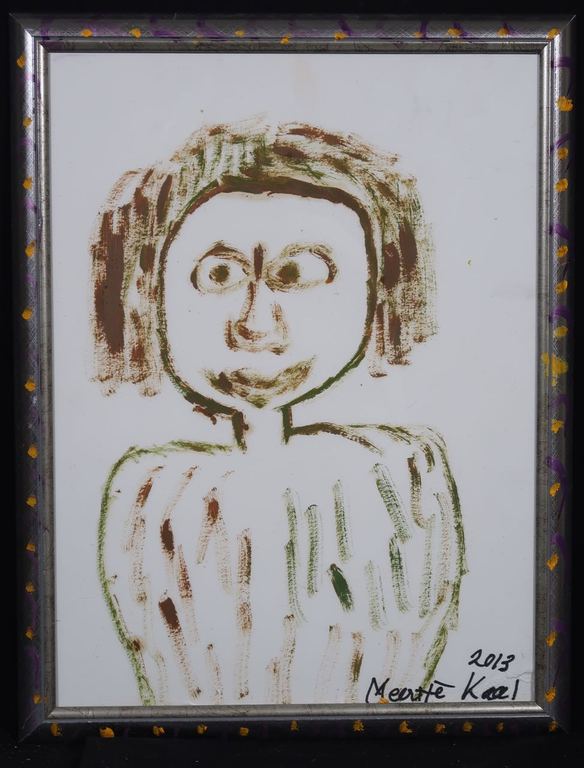 Meertje Kaal: Olieverf, Zonder titel - Ingelijst kopen? Bied vanaf 1!