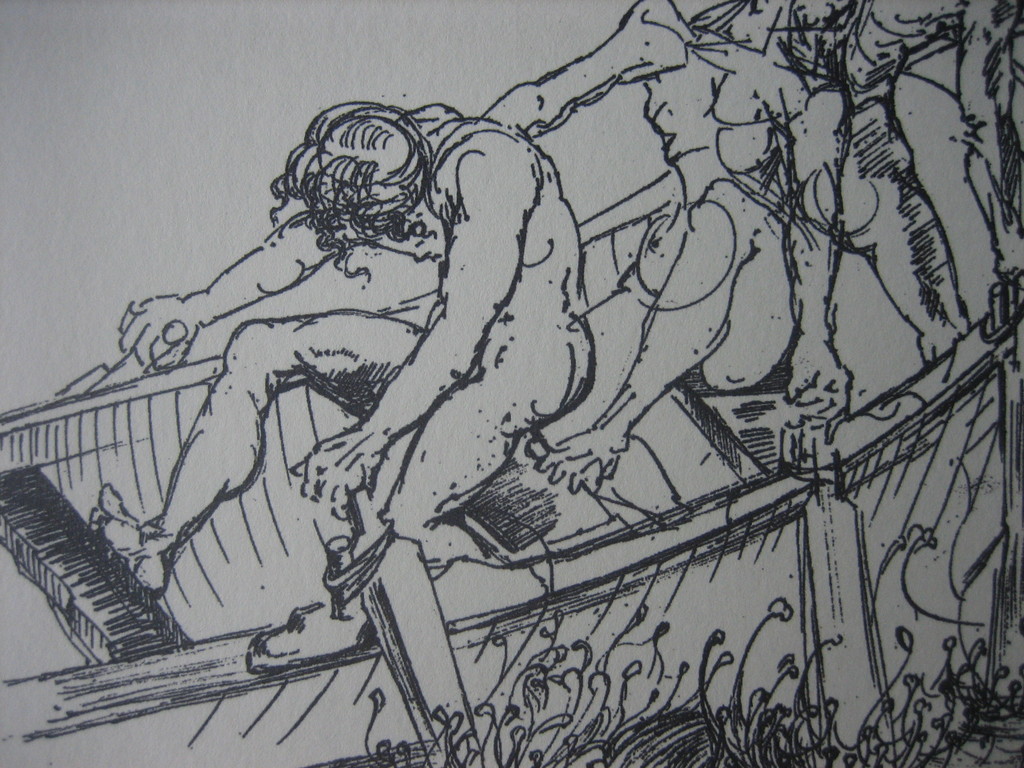 Salvador Dali - In Rowing Boat - Lithografie - oplage 2500 ex. - 1944 kopen? Bied vanaf 1!