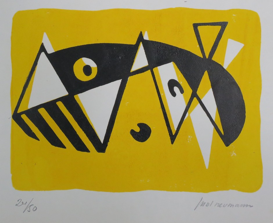 Juul Neumann: Litho, Zonder titel (Creatie 1952) verkocht voor € 40!