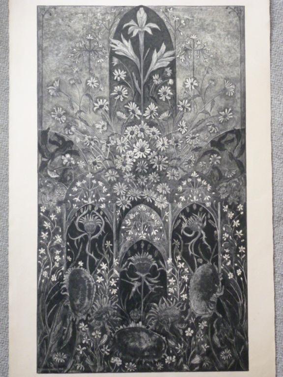 H.B.Dieperink - litho - Bloemenweelde verkocht voor € 60!