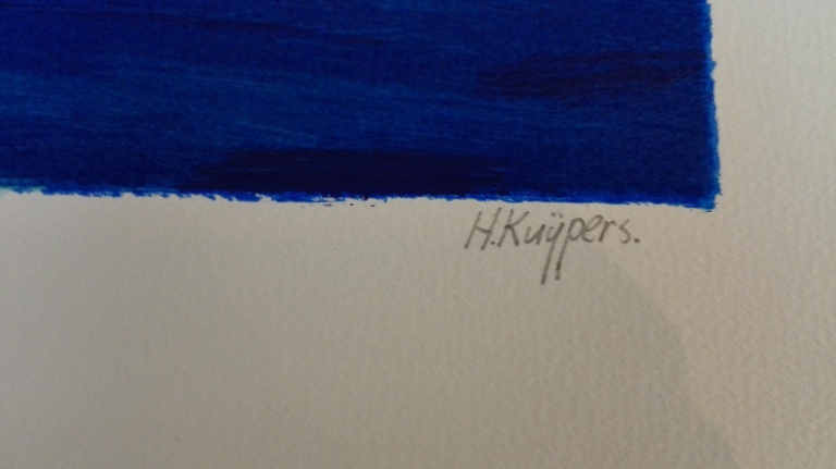 Henk Kuijpers, zeefdruk op papier,Titel: Nisaki kopen? Bied vanaf 35!