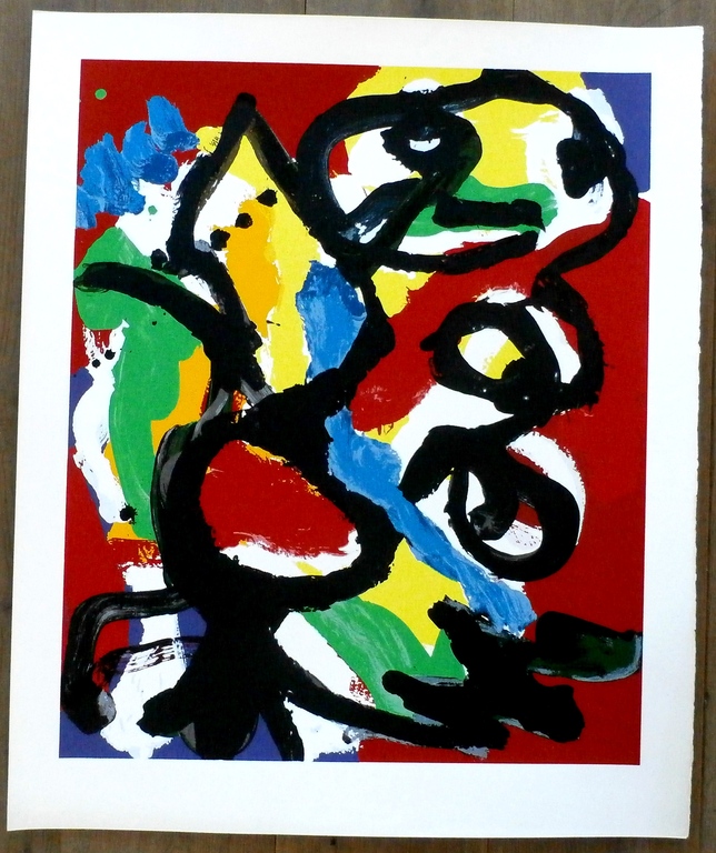 Karel Appel - zeefdruk: Bird in summerlandscape - 1977 kopen? Bied vanaf 300!