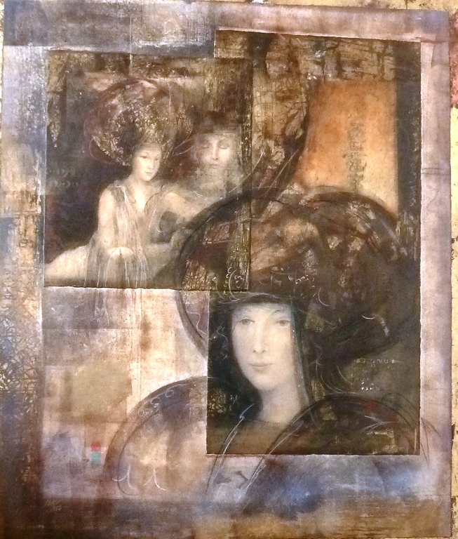 Csaba Markus, gecombineerde techniek. Toscana ( Drie gezichten) kopen? Bied vanaf 1500!