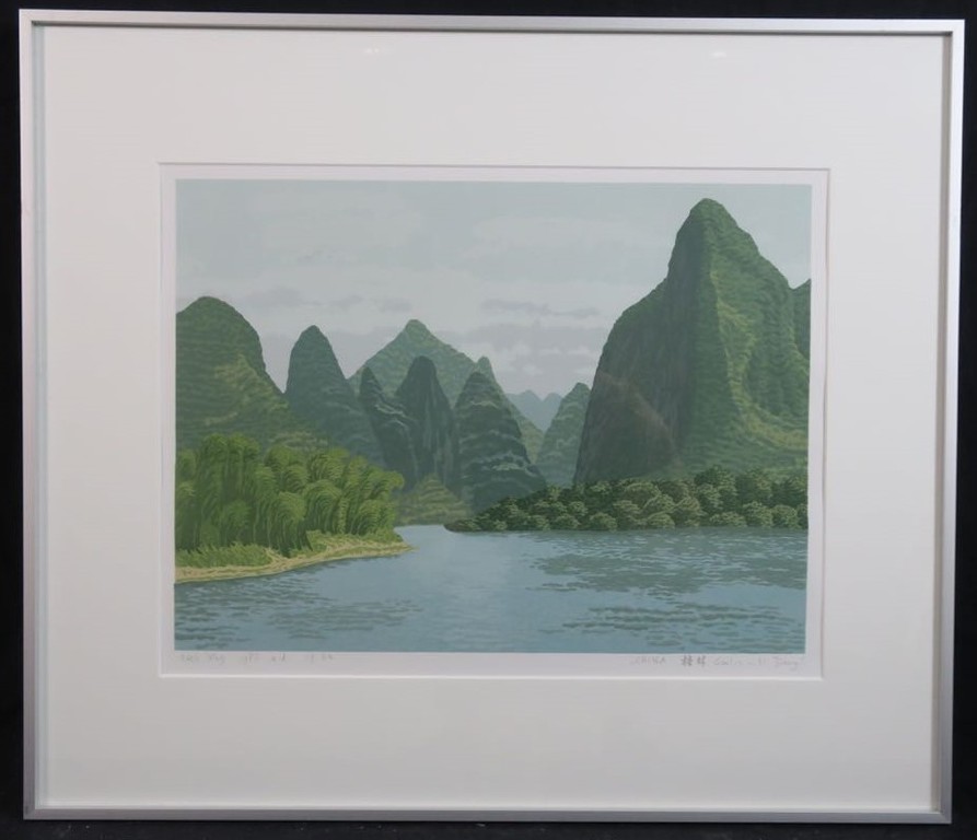 Sees Vlag: Lino, China Guiliu-Li Jiang - Ingelijst verkocht voor € 110!