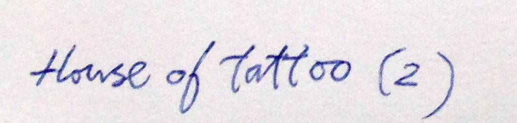 Jan Coolen, Originele aquarel uit 2003, "House of tattoo 2" kopen? Bied vanaf 1!