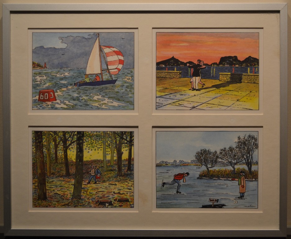 Willem van Malsen: druk, 4 tekeningen verkocht voor € 45!