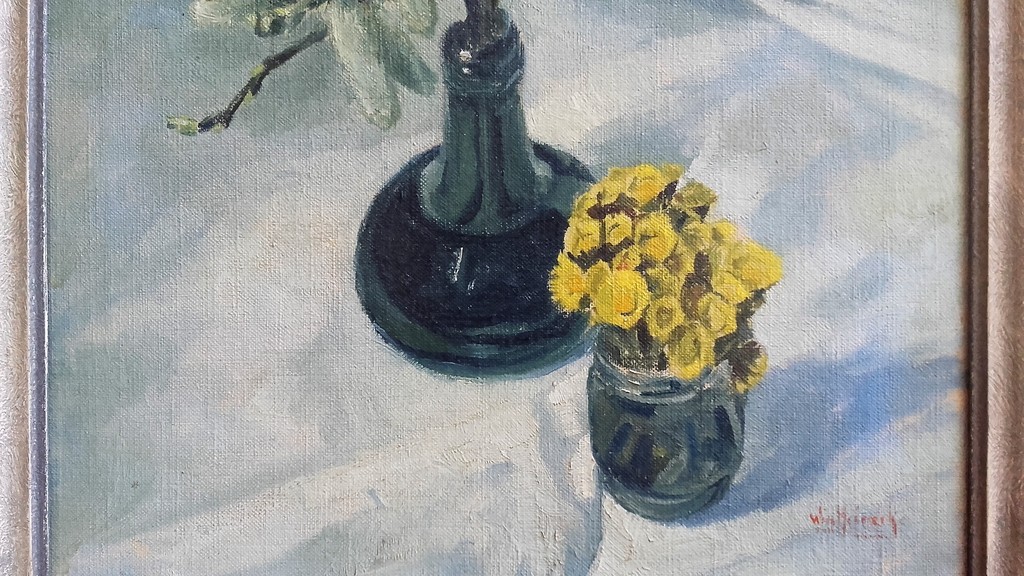 Wim Heinecke - Olieverf op doek - Stilleven kopen? Bied vanaf 1!