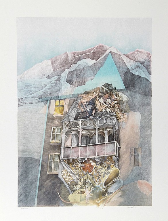 Anton Krajnc: Lithografie, Golden Rose of Innsbruck kopen? Bied vanaf 19!