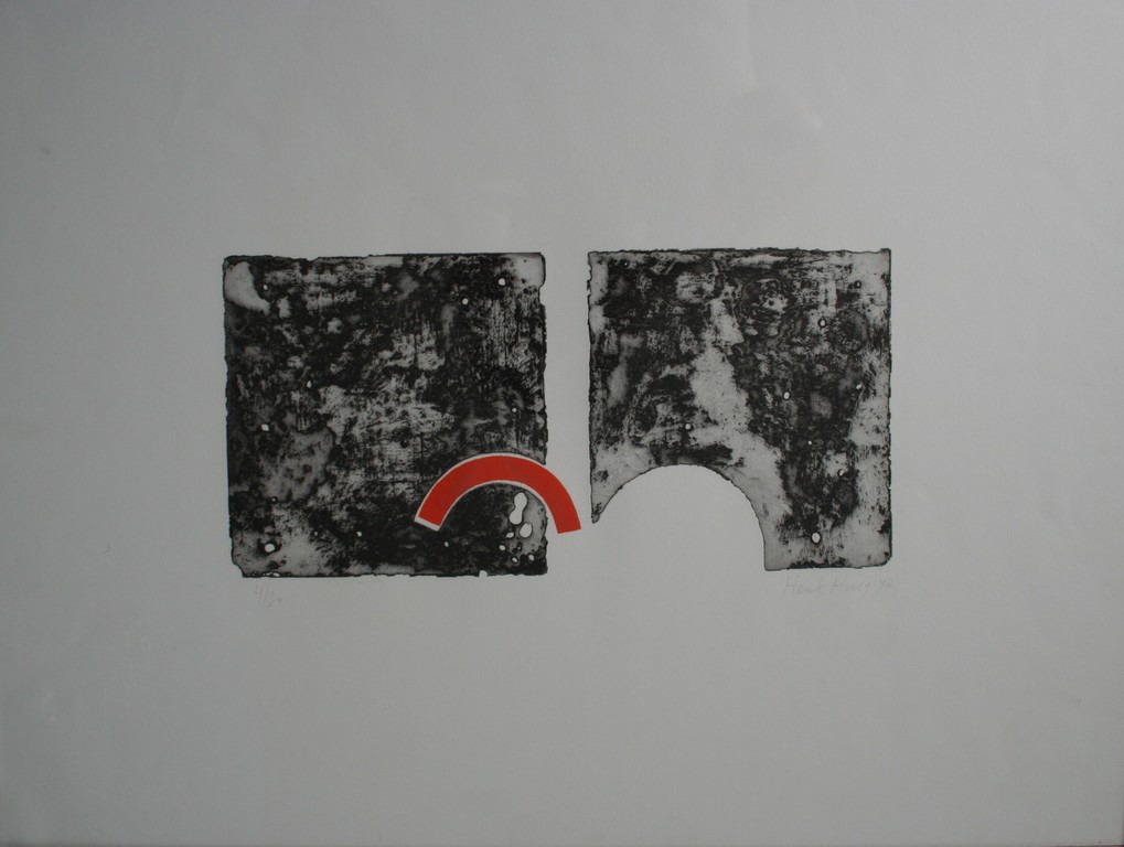 Henk Huig, ets  'bewerkte plaatdruk', 1972, gesigneerd. kopen? Bied vanaf 10!