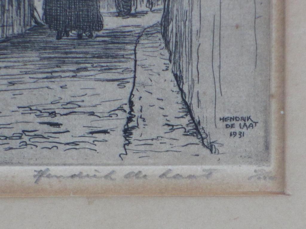 AcheterHendrik de Laat, Stadsstraatje Den Bosch, Ets 1931? Enchérissez de 75!