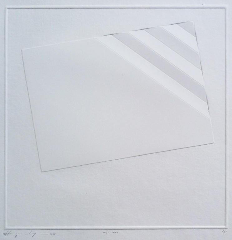 Harry van Kuyk - Abstracte compositie, reliëfdruk kopen? Bied vanaf 295!