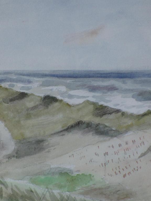 Han Krug, Duin- en zeegezicht 1960, Aquarel kopen? Bied vanaf 45!