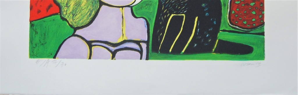 Corneille : vrouw, kat en vogel  (schitterende kleurenlithografie) kopen? Bied vanaf 1!