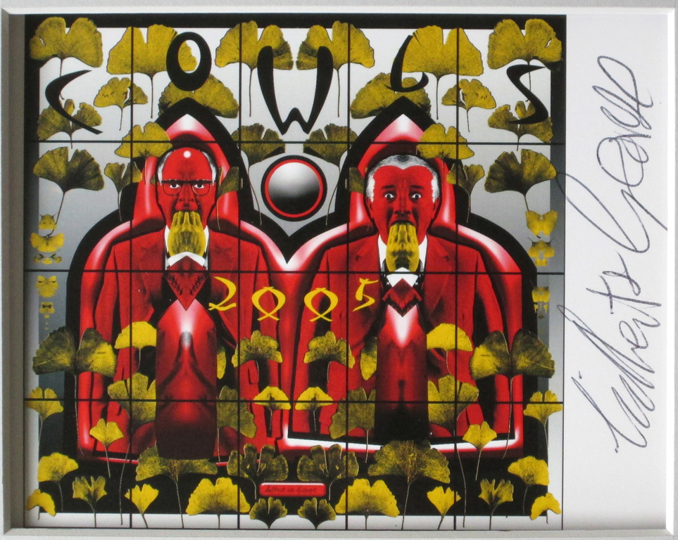 Gilbert & George - COWLS - 2005 artcard - handgesigneerd verkocht voor € 39!