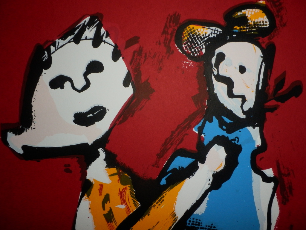 HERMAN BROOD, Gelimiteerde en HANDGESIGNEERDE Zeefdruk  MOEDER EN KIND kopen? Bied vanaf 175!