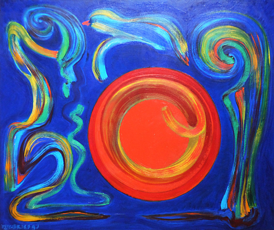 Ernst Vijlbrief - Andromania, olieverf op doek (mooi ingelijst, groot) kopen? Bied vanaf 300!