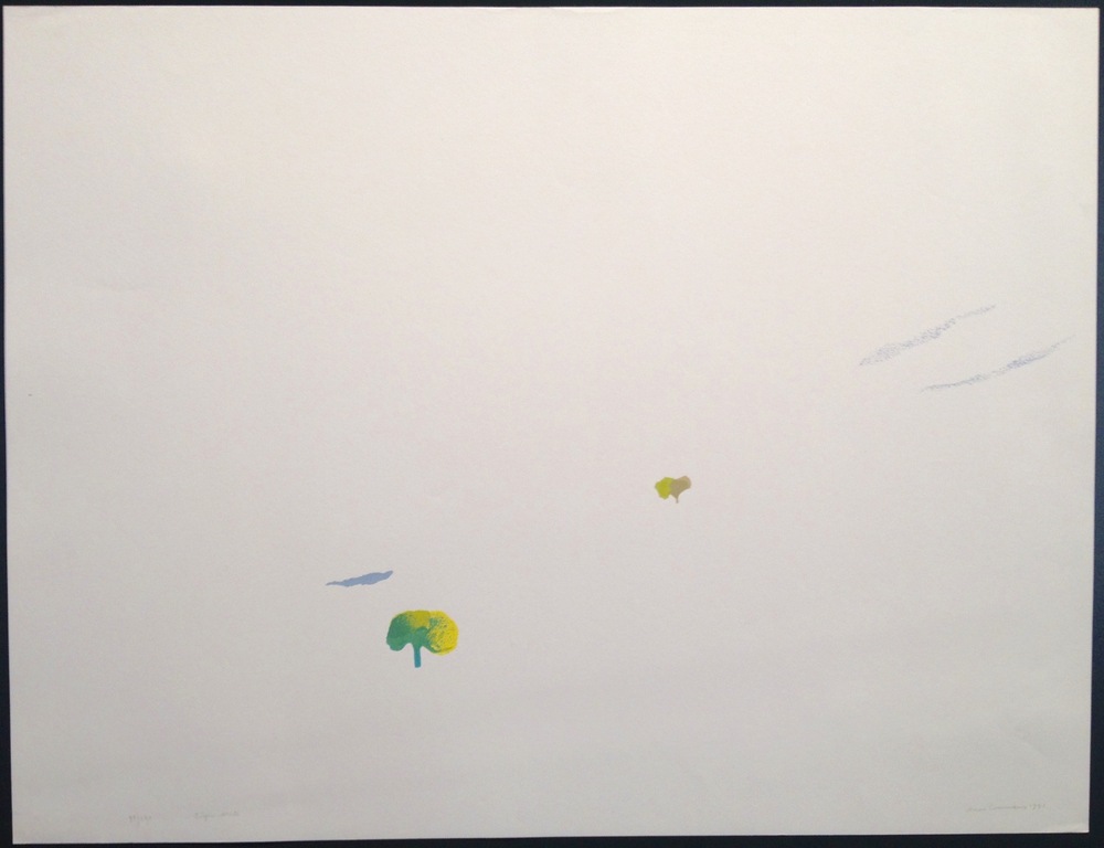 Hans Coumans, Zeefdruk, Zonder Titel II, (boompjes) Prent 190, 1971 kopen? Bied vanaf 1!