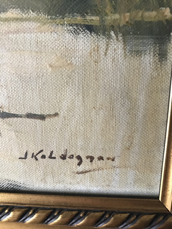 Jan Kelderman ( 1914 - 1994 ) - Molengezicht - Olieverf op doek kopen? Bied vanaf 65!