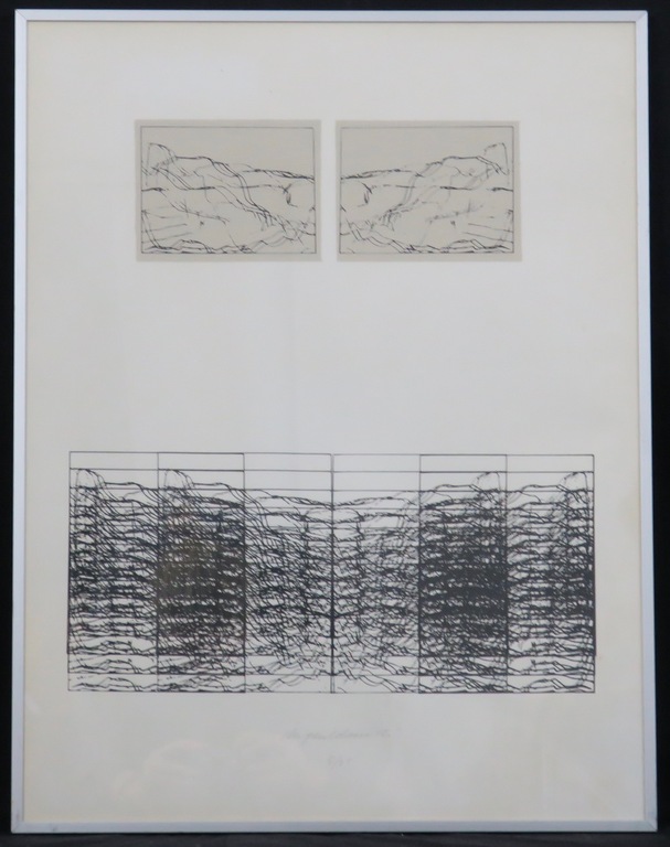 Christiaan Paul Damste: Zeefdruk, Zonder titel - Ingelijst kopen? Bied vanaf 1!