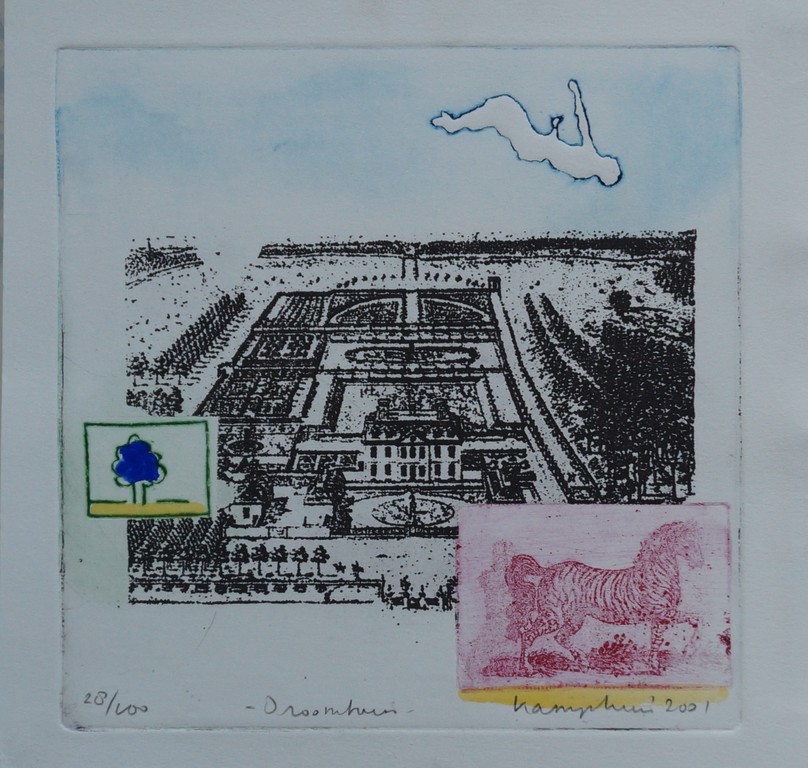 Gerart Kamphuis - gesigneerde ets - 2001 kopen? Bied vanaf 1!