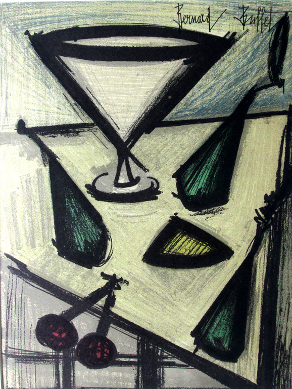 Bernard Buffet - NATURE MORTE AUX FRUIT - Litho uit 1967 drukgesigneerd kopen? Bied vanaf 129!