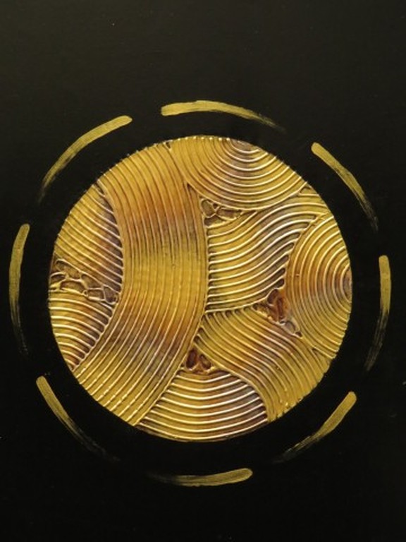 HAN TENG Schilderij op doek  GOUDEN BAL  Handgesigneerd kopen? Bied vanaf 1!