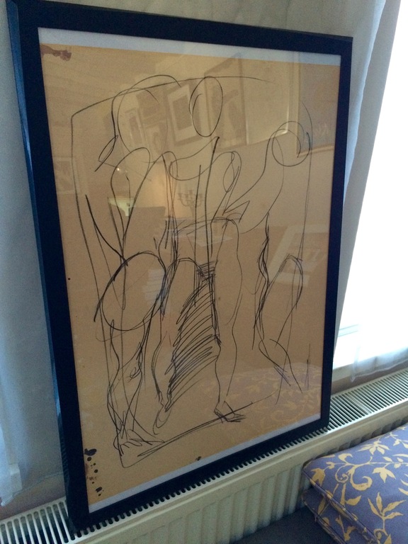 Peter Klashorst: VROEG WERK! Several figures in sketch - ca. 1983 kopen? Bied vanaf 1!