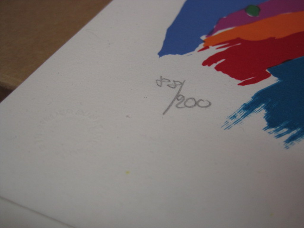 Gesigneerd kleurrijke originele 1981 Walasse Ting (1929-2010) Litho "Bird Talk"  kopen? Bied vanaf 1!