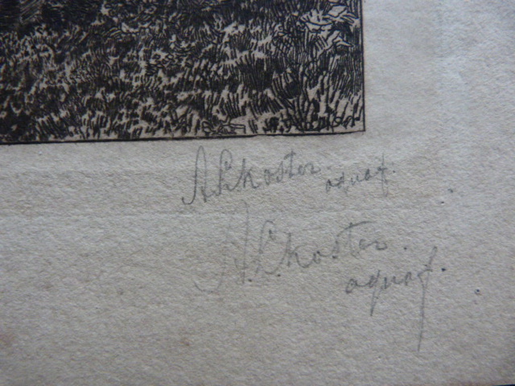 Antoon L. Koster  -  drie etsen. kopen? Bied vanaf 1!