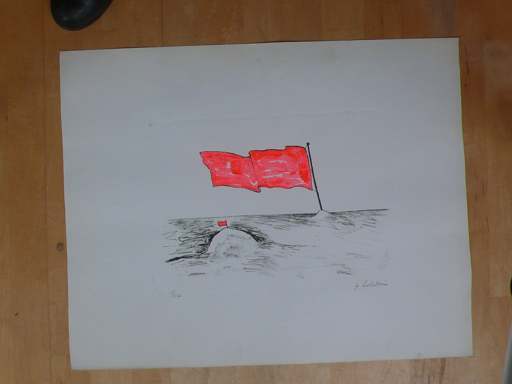 Pieter Holstein, kleurenlitho verkocht voor € 45!