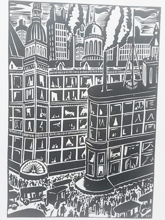 Frans Masereel, uit La Ville (1928) verkocht voor € 50!