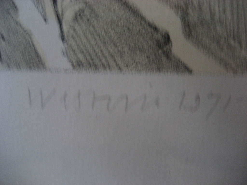 Co Westerik - lithografie - 3 figuren in het gras -  kopen? Bied vanaf 325!