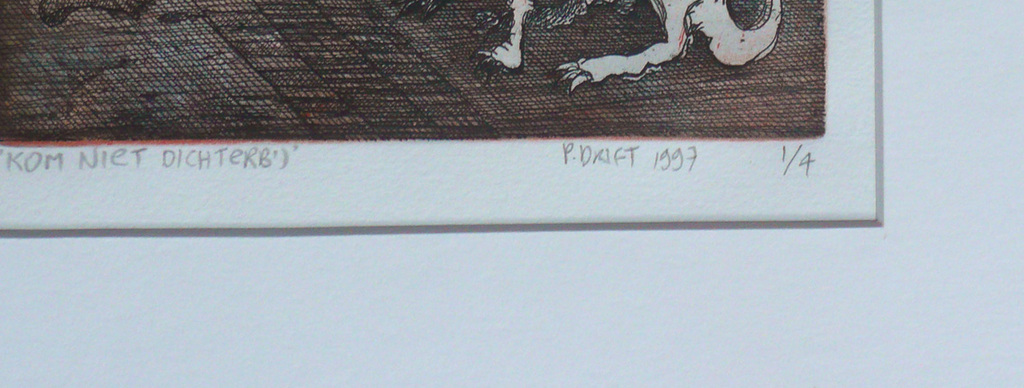 Pieter Drift: Ets, Kom niet dichterbij kopen? Bied vanaf 1!