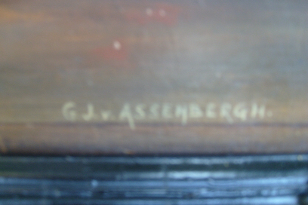 G.J. Assenbergh, stilleven met aardbeien in vergiet, stenen kruik, en bord kopen? Bied vanaf 75!