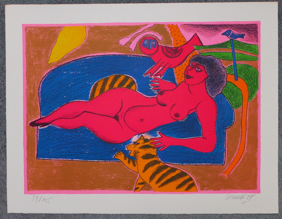 Corneille, zeefdruk uit 1987 verkocht voor € 200!