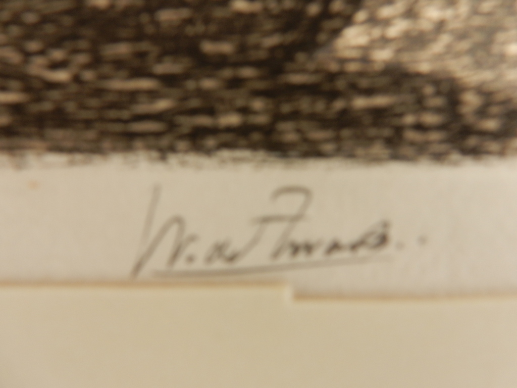 Willem de Zwart, ets, Boerderij tussen de Bomen kopen? Bied vanaf 50!