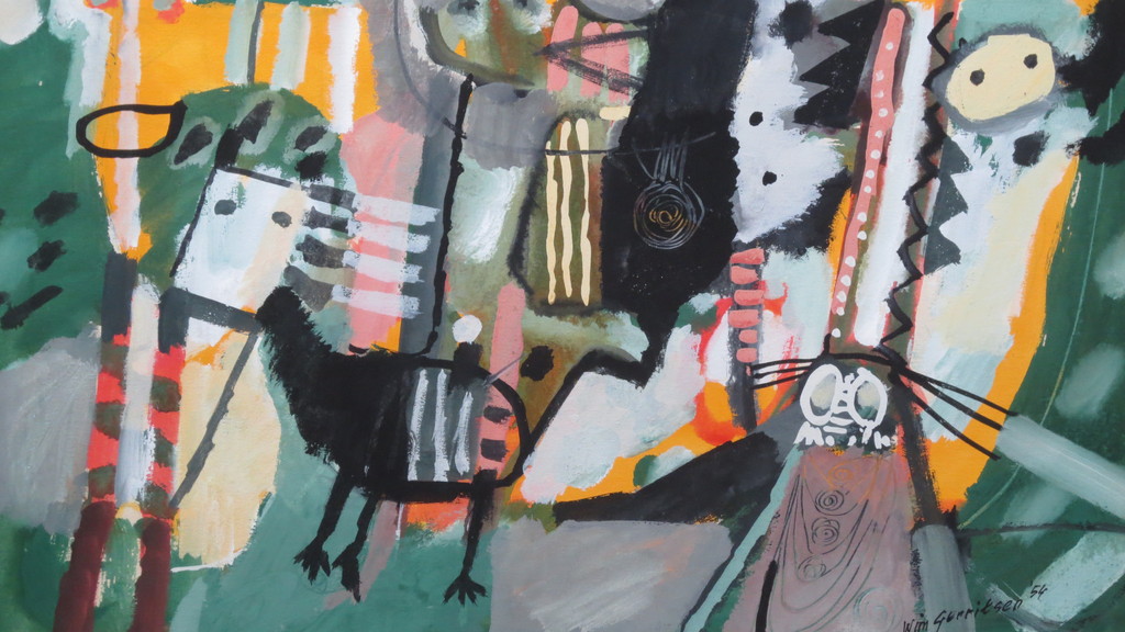 WIM GERRITSEN  (1929-2007) verkocht voor € 750!