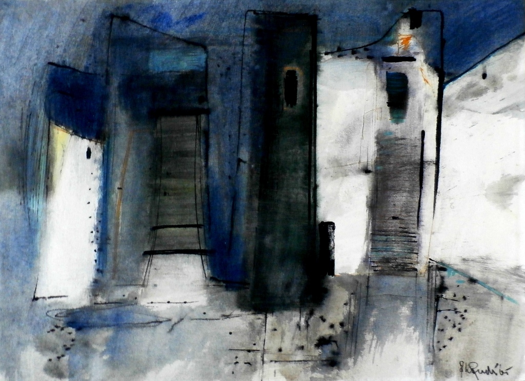 Johan van Reede - Olieverf op papier - 1965 kopen? Bied vanaf 75!