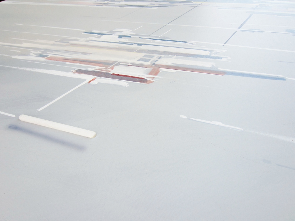 Gerard Vollenbrock (1949) - Futuristisch olieverfschilderij met lijst (XL) kopen? Bied vanaf 1!