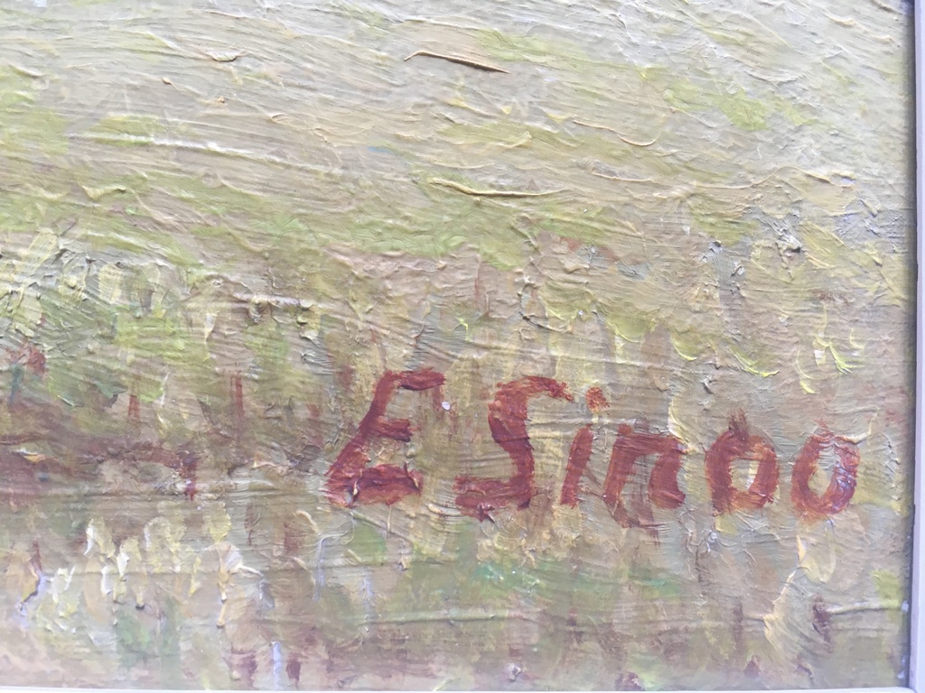 Eimert Sinoo - Olieverf op paneel - Landschap met Vee. kopen? Bied vanaf 1!