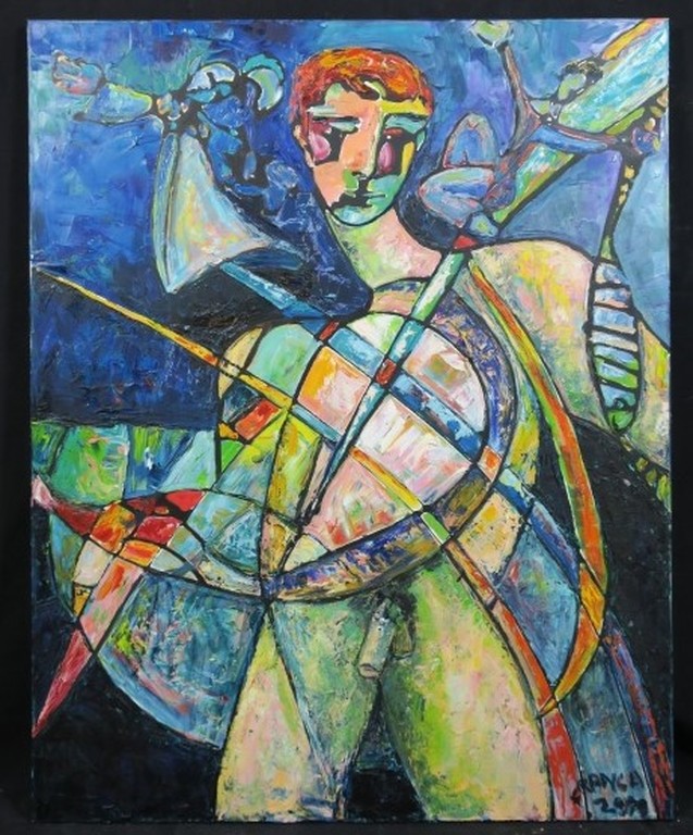 Franca Muller Jabusch: Olieverf op doek, All kinds of instruments (groot) kopen? Bied vanaf 100!