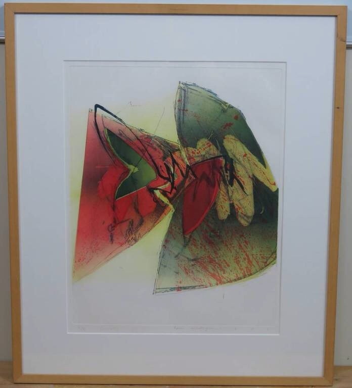 Hans Vredegoor: kleuren ets verkocht voor € 150!