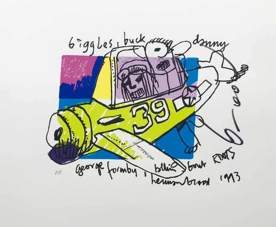 Herman Brood - Originele Hand Gesigneerde Zeefdruk - "Biggels, Buck" kopen? Bied vanaf 1!