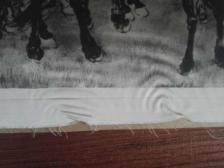 Gesigneerd onbekende kunstenaar, ets op zijde, Wilde paarden, impressionisme kopen? Bied vanaf 1!