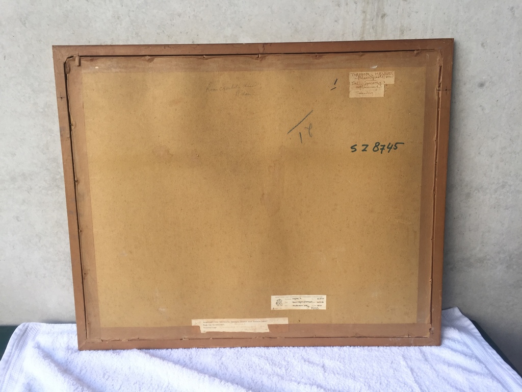 Theodor Heynes - (inkt)tekening 40,5 x 56 cm 1965 - Spoorwegemplacement kopen? Bied vanaf 1!
