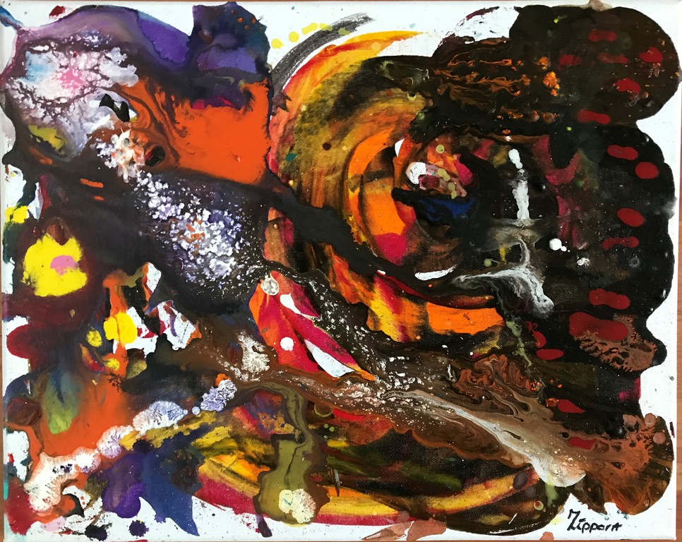 Zippora Meijer - Cosmos 2 - acryl op canvas 40 x 50 cm kopen? Bied vanaf 1!