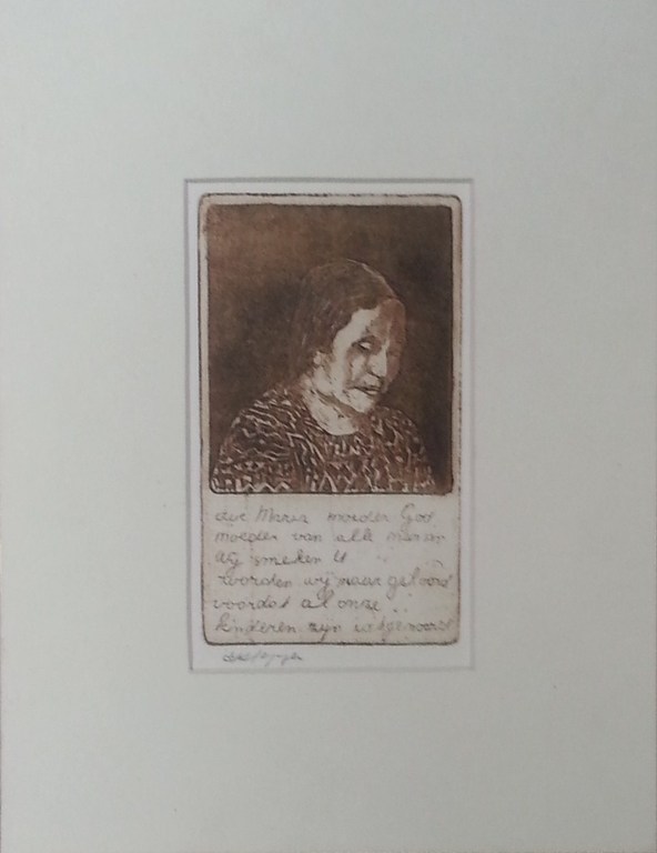 Ets - Joodse vrouw - Onbekende kunstenaar kopen? Bied vanaf 25!