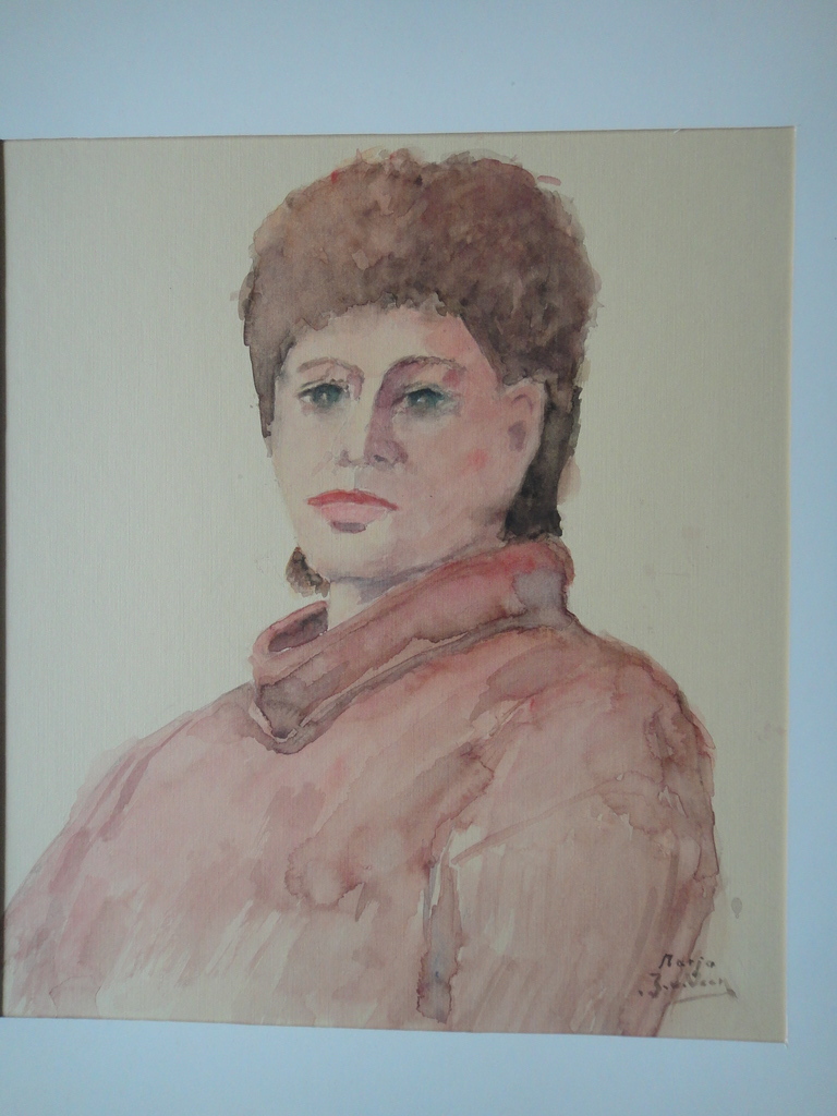 Jaap van Veen, aquarel, 4 jaren '70 portretten  kopen? Bied vanaf 1!