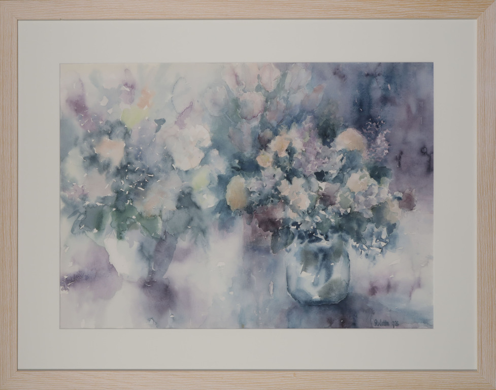 Anneke Witte: Aquarel, Bloemstilleven 6 - Ingelijst kopen? Bied vanaf 20!