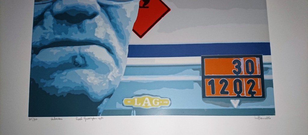 Loek Grootjans,zeefdruk,Inflameble kopen? Bied vanaf 25!
